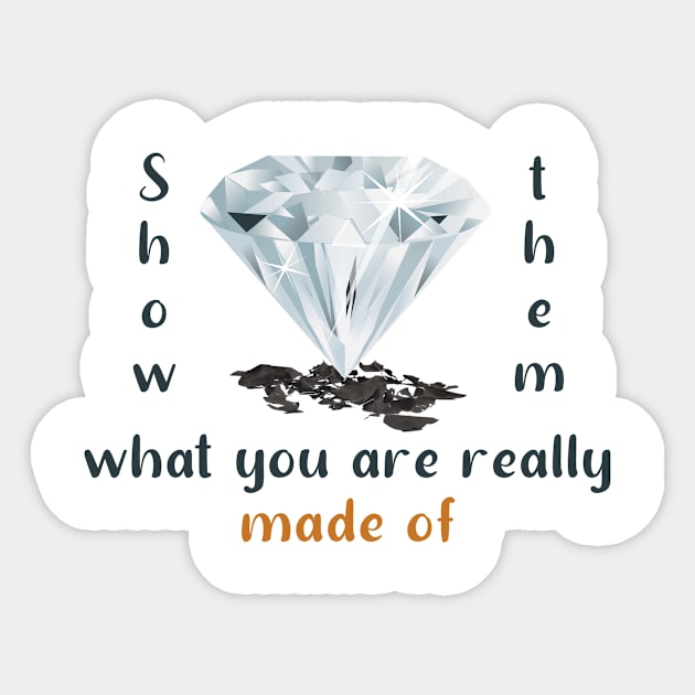 Show them what you are made of Sticker by LOQMAN